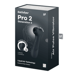 Satisfyer Pro 2 Generatie 3 - Double Air Pulse Vibrator - Liquid Air - Zwart (4061504051888)