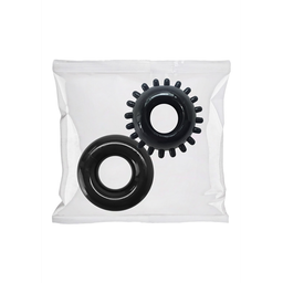 Doc johnson 2-Pack C-Ring Set - Clambowl 50 Stuks - Zwart (7252727307822)