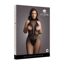 Le désir by shots Visnet en Kanten Bodystocking - Plus Size (7423522434499)