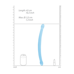Realrock by shots Niet-realistische dubbele dildo - 17 / 42 cm (7423522581582)