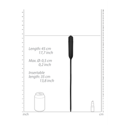 Ouch! by shots Silicone Vibrerende Bullet Plug Extra Lang (8714273525147)