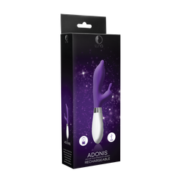 Luna by shots Adonis - Oplaadbare Rabbit Vibrator - Paars (8714273533524)