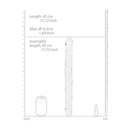 Realrock by shots Realistische Double Dong - 18'' / 45 cm (8714273523518)