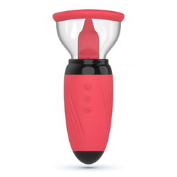 Crushious Scarlet - Vibrerende en Zuigende Vulva Pomp - Rood (7403254157958)