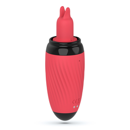 Crushious Scarlet - Vibrerende en Zuigende Vulva Pomp - Rood (7403254157958)