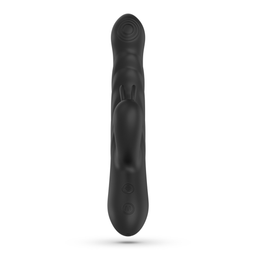 Crushious Lapin - Duwende Konijnen Vibrator - Zwart (7403254159372)