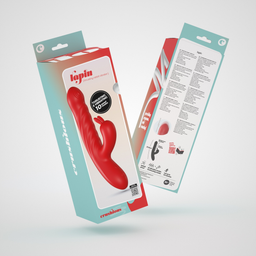 Crushious Lapin - Duwende Konijnen Vibrator - Rood (7403254159365)