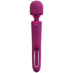Vive by shots Kiku - Dubbelzijdige Wand met Innovatieve G-Spot Flapper Stimulator - Roze (8714273051820)