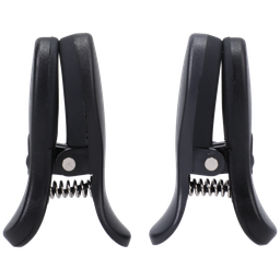 Doc johnson Vibro Grippers - Vibrerende Tepelklemmen met Koffer - Zwart (782421088736)