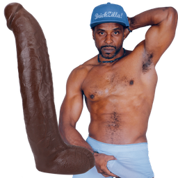 Doc johnson Brickzilla - Realistische ULTRASKYN Dildo - 13 / 33 cm - Chocolade (782421087159)