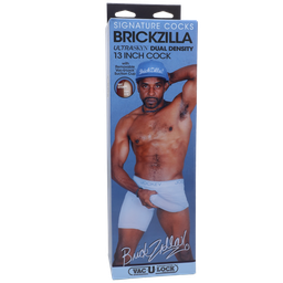 Doc johnson Brickzilla - Realistische ULTRASKYN Dildo - 13 / 33 cm - Chocolade (782421087159)