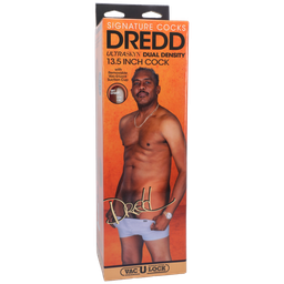 Doc johnson Dredd - Realistische ULTRASKYN Dildo - 13,5 / 34 cm - Chocolade (782421087517)