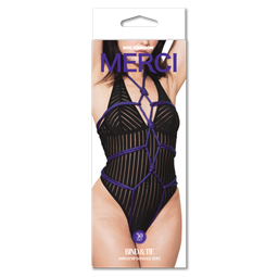 Doc johnson Bind and Tie - 6 mm Hennep Bondage Touw - 30 ft - Violet (782421089412)