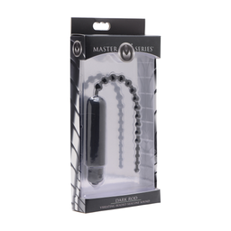 Xr brands Donkere Stang - Vibrerende Urethrale Geluid met Kralen (848518022455)