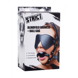 Xr brands Oogmasker met Ballgag Harness (848518024121)