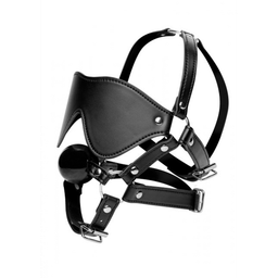 Xr brands Oogmasker met Ballgag Harness (848518024121)