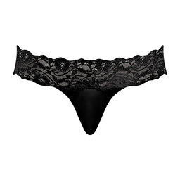 Male power Micro Thong Pinch Back - S/M - Zwart (845830058452)