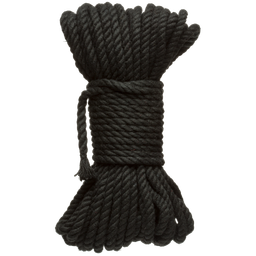 Doc johnson Bind en Tie - 6mm Jute Bondage Touw - 50 ft - Zwart (782421089863)