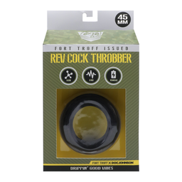 Doc johnson Rev Cock Throbber - Vibrerende Cockring - Zwart (782421088347)