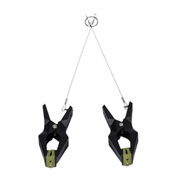 Doc johnson Hardwire Hangers - Zwart/Groen (782421093228)