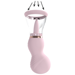 Pumped by shots Sensuele - Oplaadbare Vulva en Borst Pomp - Roze (8714273054814)