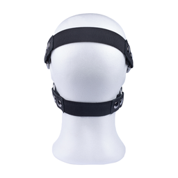 Red leather Leren Masker met Rits - Zwart (3662811296835)