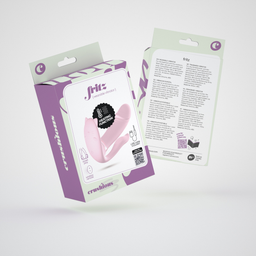Crushious Fritz - Verwarmbare Draagbare Vibrator met Afstandsbediening - Pastelroze (7403254156593)