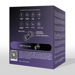 Snail vibe JOVI - Dual Couples Ring Stimulator - Zwart (8720615765713)