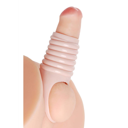 Xr brands Echt Ruim Geribbelde Penisvergroting Sleeve (848518020475)