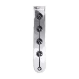 Levelz by shots Siliconen Ronde Anale Ballen - XXL - 60mm - Zwart (8714273069870)