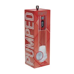 Pumped by shots MaxLift - 7 Function Suction Masturbator Pump - Metallic Red (8714273061454)
