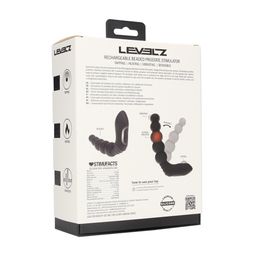 Levelz by shots Vibrerende Verwarmende Buigbare Tapping Beaded Siliconen Prostaat Stimulator - Zwart (8714273067616)
