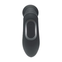 Levelz by shots Vibrerende Verwarmende Buigbare Tapping Beaded Siliconen Prostaat Stimulator - Zwart (8714273067616)