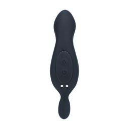 Levelz by shots Verwarmende en Vibrerende Silicone Prostaat Stimulator - Zwart (8714273067654)
