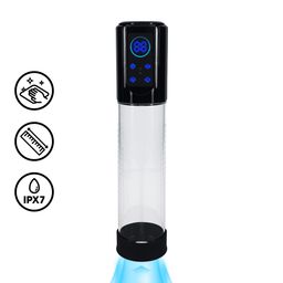 Pumped by shots MegaLift - Automatische Waterdichte Penis Pomp - Zwart (8714273059529)