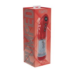 Pumped by shots StrokeMate - Suction Rotation and Thrusting Masturbator Pump - Metallic Red (8714273061362)