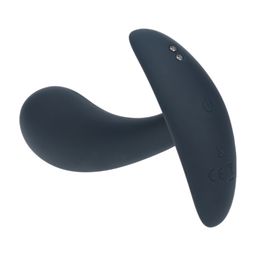 Levelz by shots Vibrerende Siliconen Prostaat Stimulator Anale Plug - M - Zwart (8714273067456)