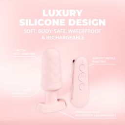 Loveline by shots Velvet - Afstandsbediening Vibrerende Plug - Roze (8714273058607)