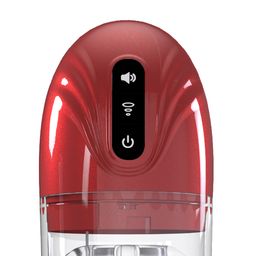 Pumped by shots SonicPull - Suction and Vibration Masturbator Pump - Multimedia Enhanced - Metallic Red (8714273061430)