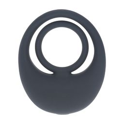 Levelz by shots Vibrerende Vloeibare Siliconen Cock- en Ballenring - Zwart (8714273066992)