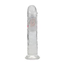 Realrock by shots LED Vibrating Straight Cock - 7 / 18 cm - Transparent (8714273059628)