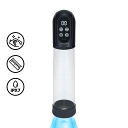 Pumped by shots Engage - Automatische Waterdichte Penis Pomp en Masturbator - Gun Metal (8714273059505)