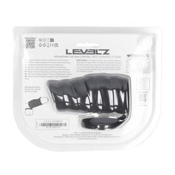 Levelz by shots Vibrerende Geribbelde Siliconen Cock Sleeve en Ball Ring - Zwart (8714273067319)