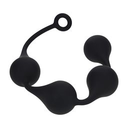 Levelz by shots Siliconen Waterdruppel Anale Ballen - XXL - 60mm - Zwart (8714273069894)