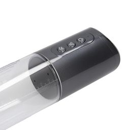 Pumped by shots HyperPump - Oplaadbare Penis Pomp - Gun Metal (8714273059482)