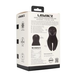 Levelz by shots Digitale Vibrerende Silicone Penis Hoofd Stimulator met Tentakels - Zwart (8714273067593)