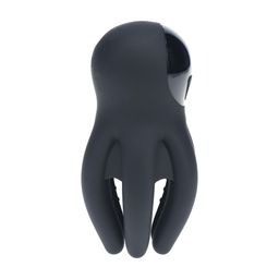 Levelz by shots Digitale Vibrerende Silicone Penis Hoofd Stimulator met Tentakels - Zwart (8714273067593)