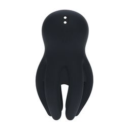 Levelz by shots Digitale Vibrerende Silicone Penis Hoofd Stimulator met Tentakels - Zwart (8714273067593)