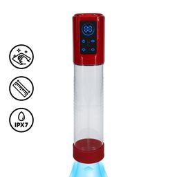 Pumped by shots MegaLift - Automatische Waterdichte Penis Pomp - Metallic Rood (8714273059536)