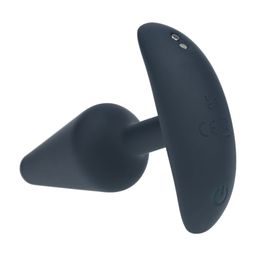 Levelz by shots Classic Vibrerende Siliconen Anale Plug - S - Zwart (8714273067395)